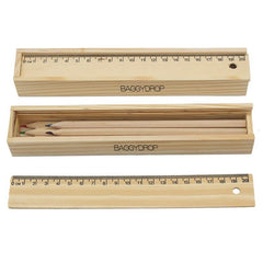 6-Piece Colour Pencil And Ruler Set In Box