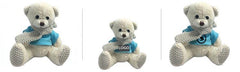 16cm Teddy Bear Plush Toy With Knitted Scarf