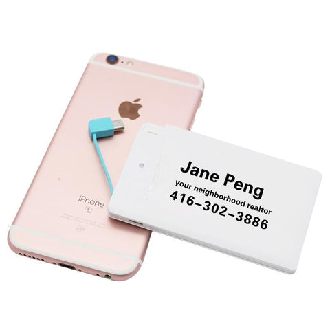2500 mAh Card-Sized Power Bank