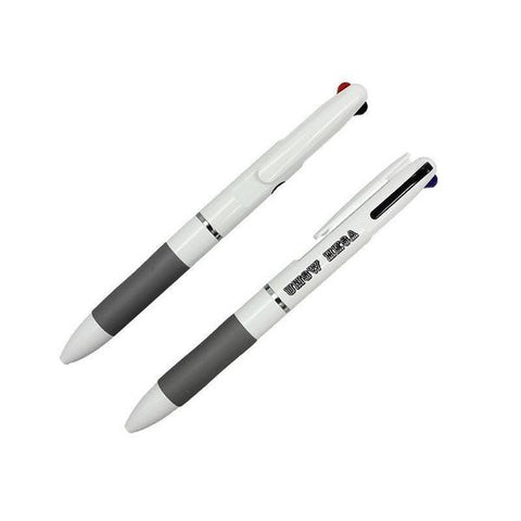 3-Colour Multi-Pen With Grey Rubber Grip New