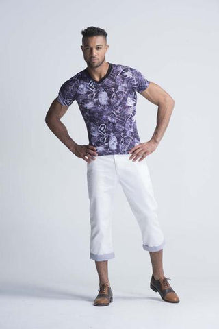 Oririn Capri Denims - White - Men Shorts - yz-buyer.myshopify.com