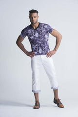 Oririn Capri Denims - White - Men Shorts - yz-buyer.myshopify.com