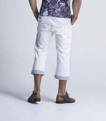 Oririn Capri Denims - White - Men Shorts - yz-buyer.myshopify.com