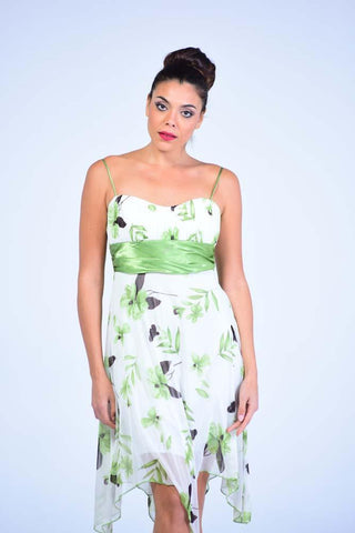 Speechless Butter & Apple Green Tea Party Dress