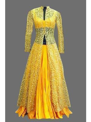 Yellow Party Wear Lehenga Suit Salwar Kameez u00f8u00e5 u00e5