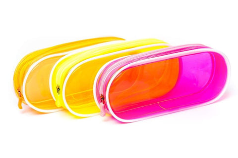Premium Neon Multi Purpose Zip Case with Trim