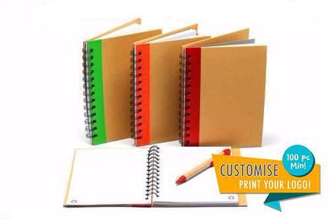 Ring Bound Recycled Notebook with Pen