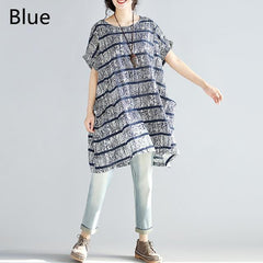 Celmia Fashion Women Striped Dress Oversized Short Sleeve Pockets Shirt Dress 2018 Summer Top Casual Loose Vestido Plus Size 5XL